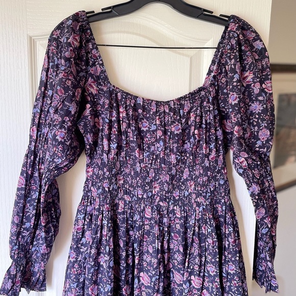 Christy Dawn Adelia Dress Rare Blooming Pomegranate Floral Cotton Maxi M NWT - Picture 9 of 11